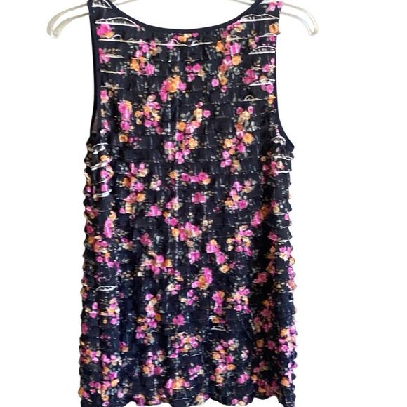 VINTAGE Free People Floral Print All Over Ruffle Dress. Size Medium. - Picture 5 of 12